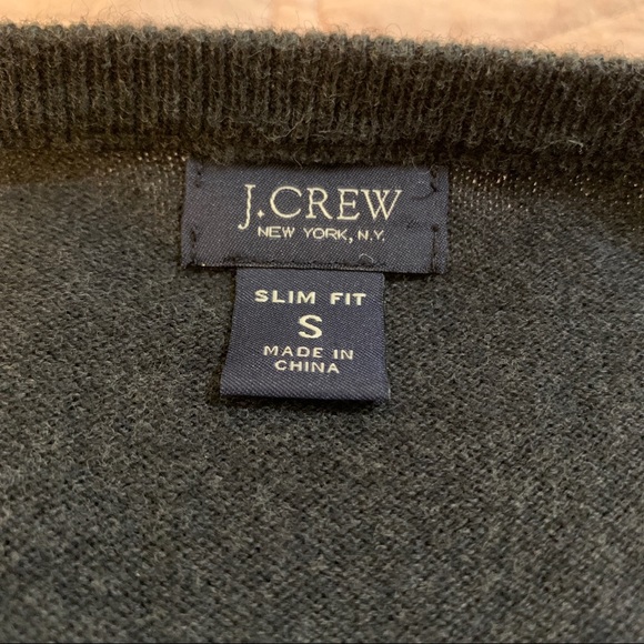 J. Crew | Charcoal Grey Cotton Cashmere Sweater - Picture 2 of 5